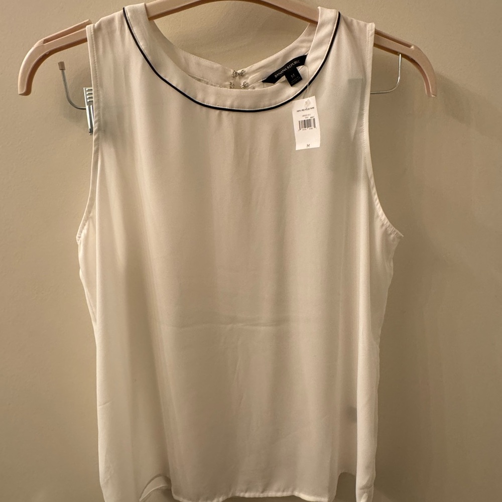 NWT banana republic new white tank